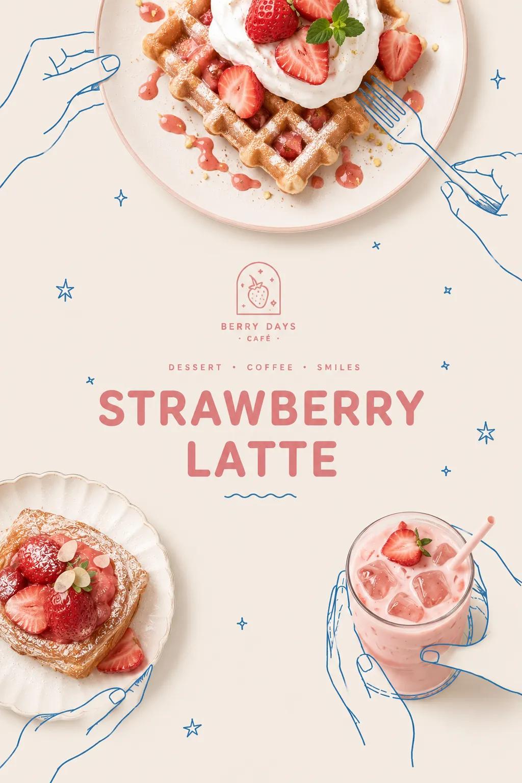 Minimalist café menu poster