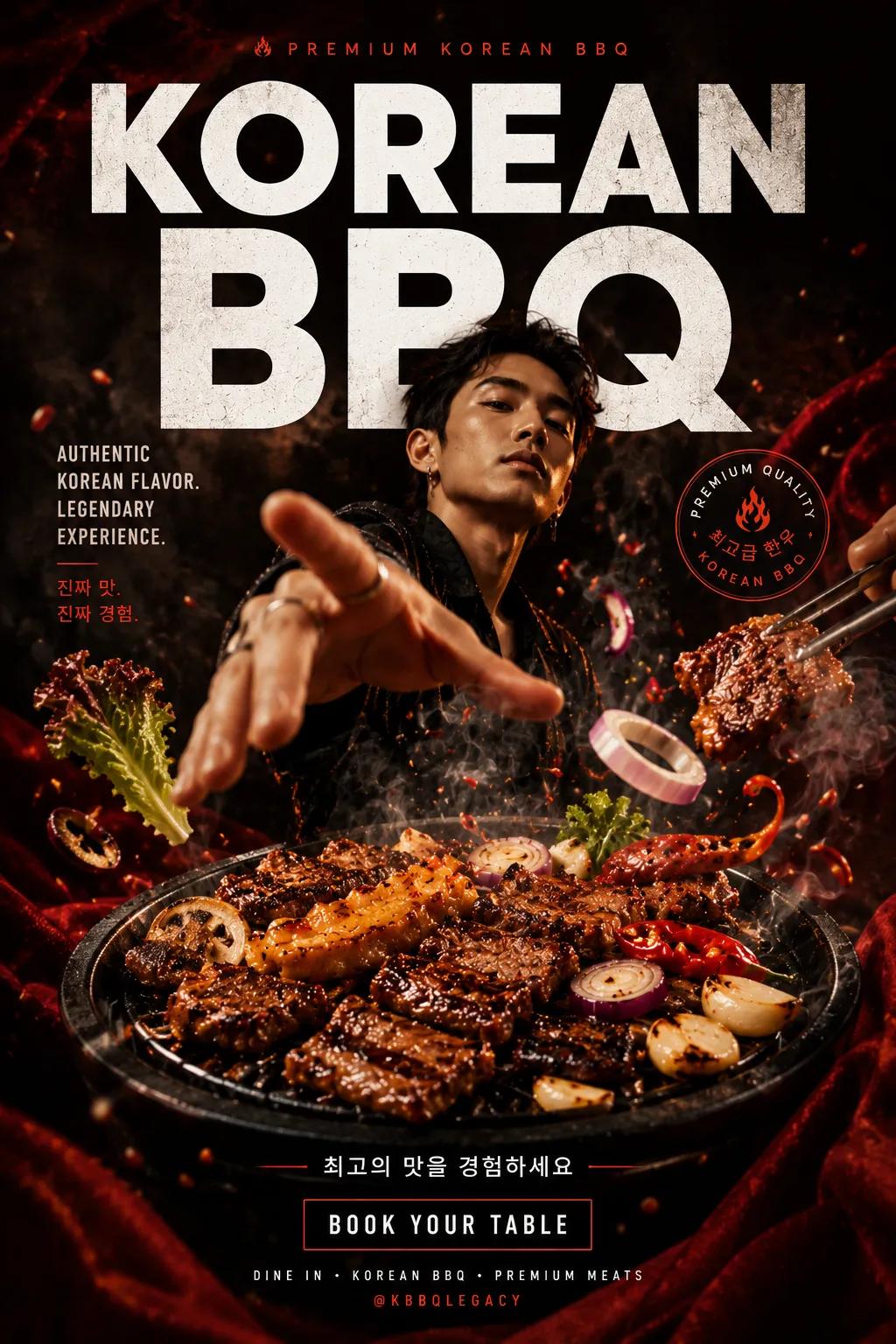 cinematic luxury food advertising poster