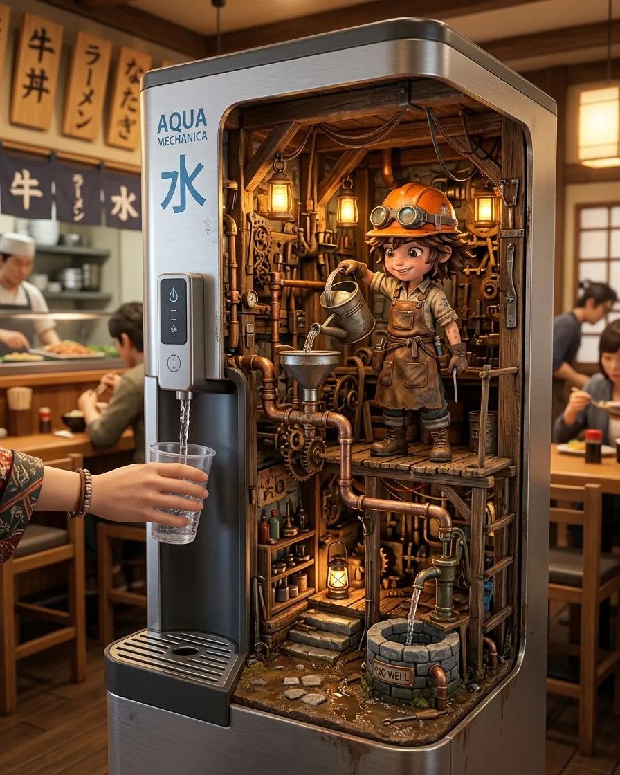 A highly detailed cinematic miniature diorama built