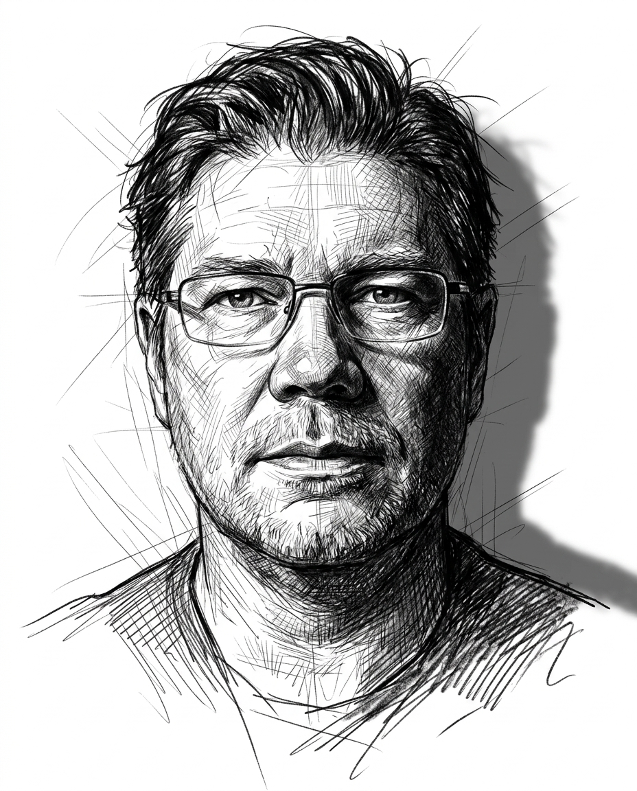 Turn the image into a realistic drawing