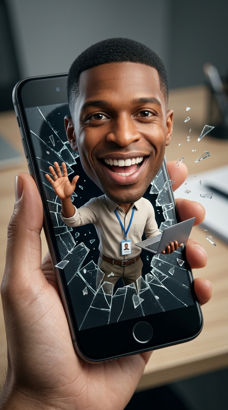 Hyper-realistic 3D caricature
